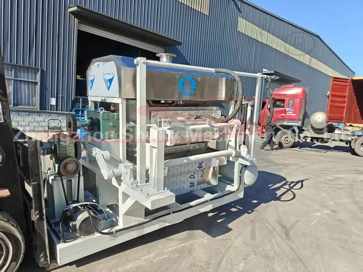 Export of four-sided egg carton machines