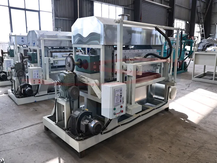 High efficiency 4 side egg tray machine