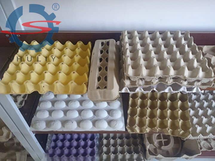 colored egg trays