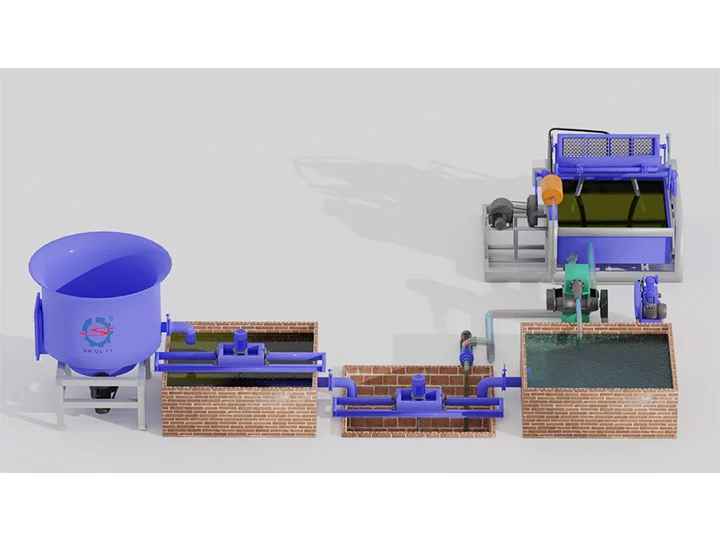 máquina de línea de producción de bandejas de huevos