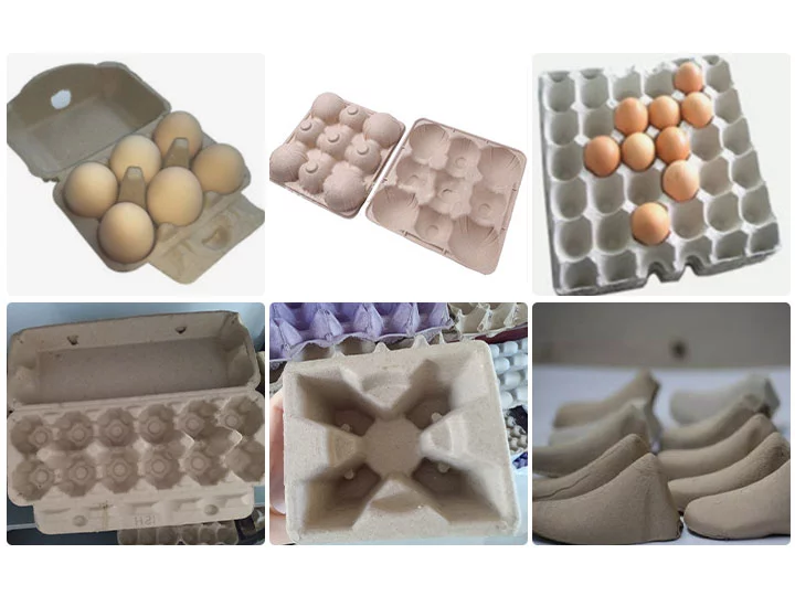 final egg trays from machines