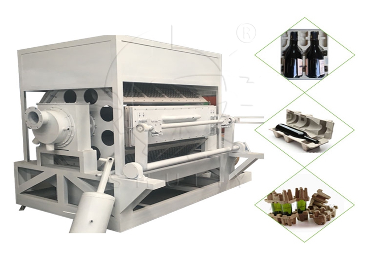 Pulp wine tray making machine