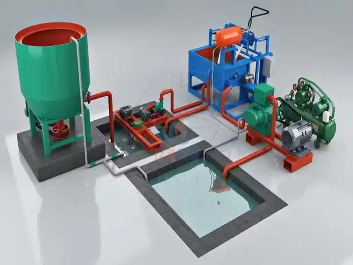 Pulp wine tray making machine 3d picture no. 1