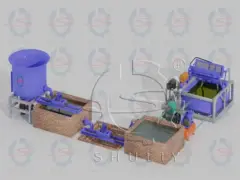 小規模果物トレイ生産ライン