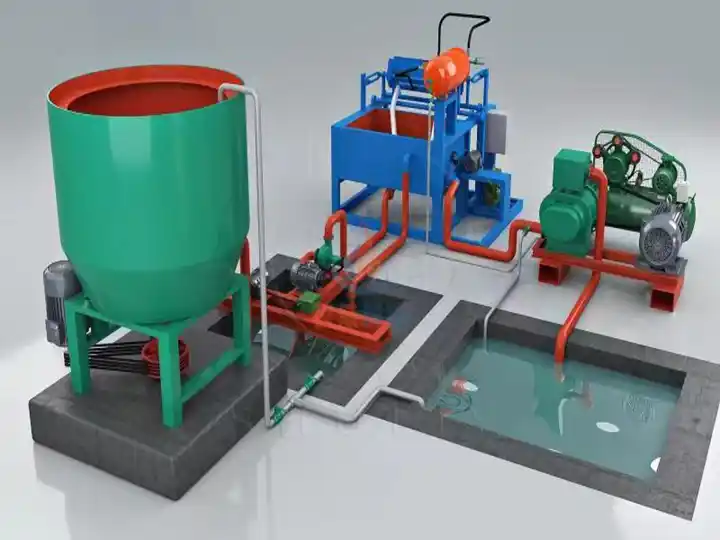 3d simulation of coffee tray forming machine