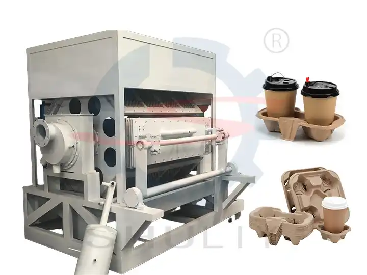 Coffee cup tray making machine