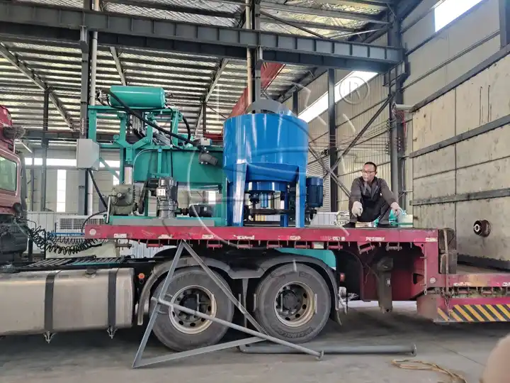 Quail egg tray machine shipped to sierra leone
