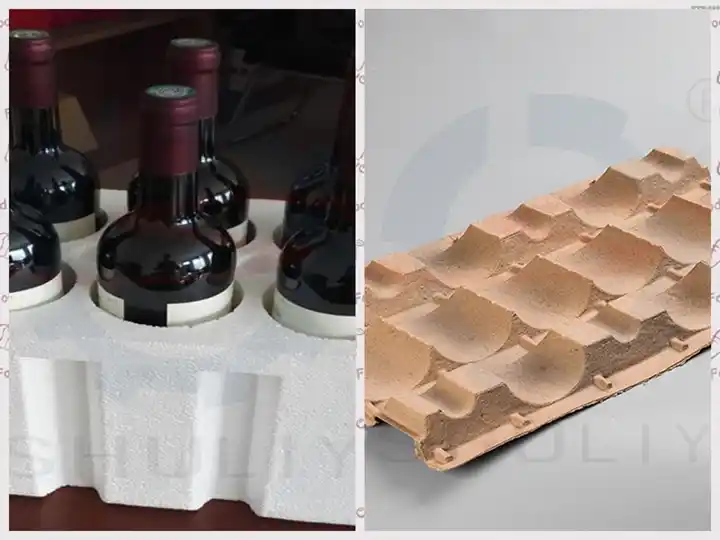Pulp wine trays vs foam inserts