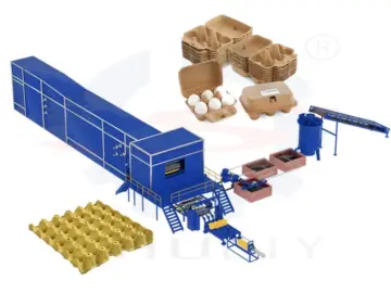 Egg tray production line