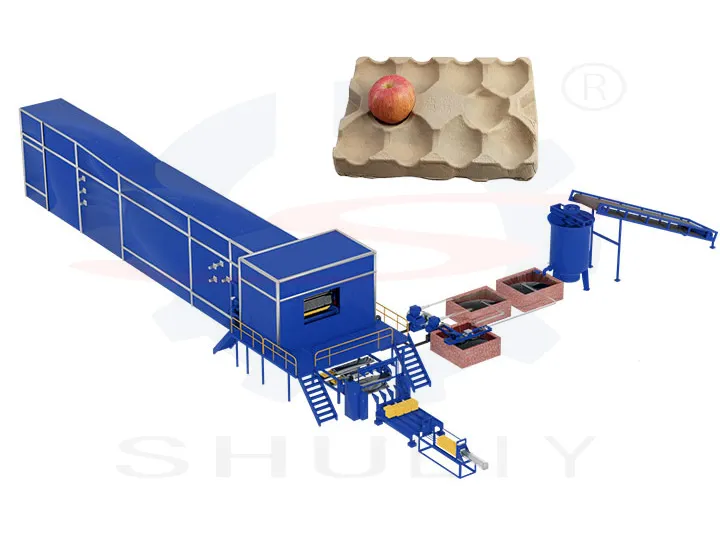 Fruit tray production line