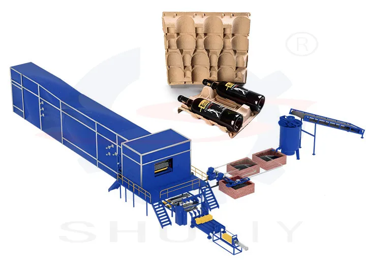 Dây chuyền sản xuất khay rượu pulp