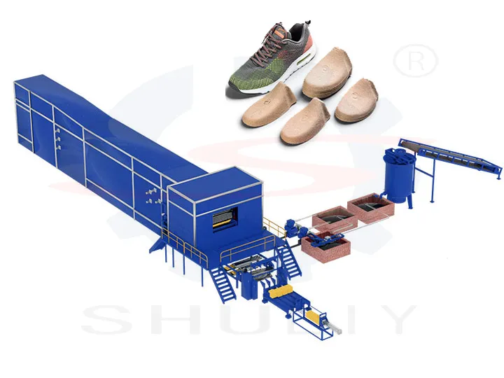 Dây chuyền sản xuất khay giày