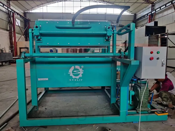 Máquina de produção de bandejas de ovos – sistema de moldagem