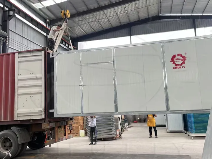 Egg tray dryer shipped