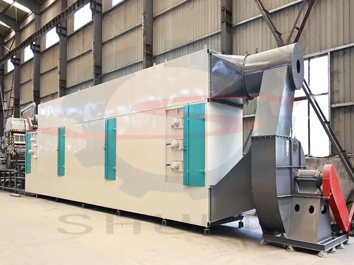 Automatic egg tray mesh belt drying machine