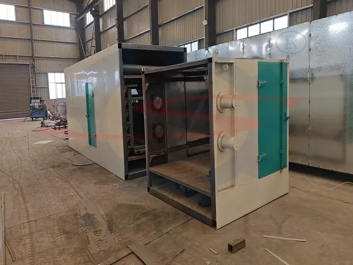 Egg tray mesh belt drying machine assembly