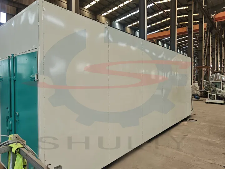 High capacity egg tray mesh belt drying machine