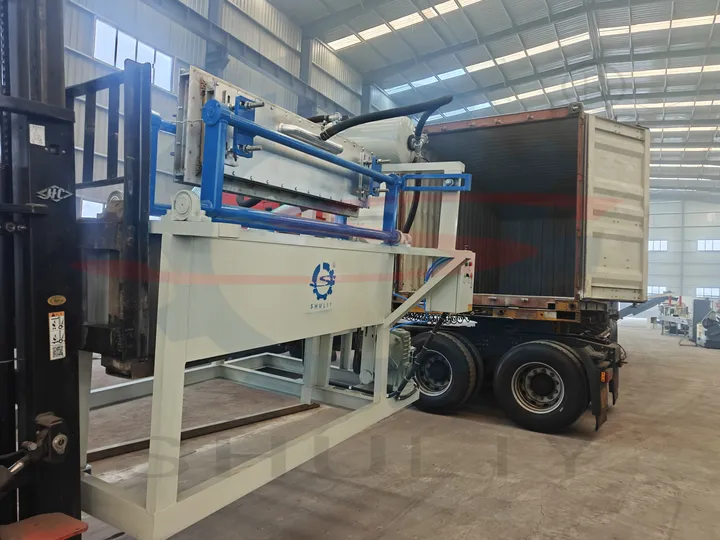 Egg tray machine shipped to australia
