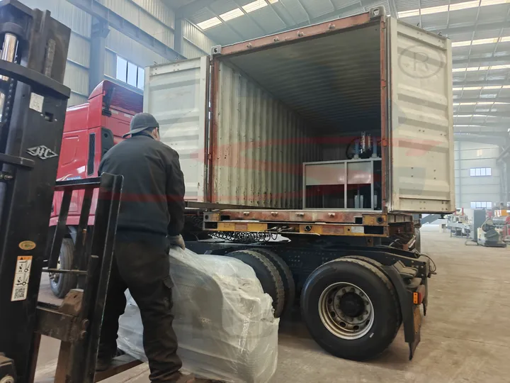 Egg tray machine factory packing before shipping