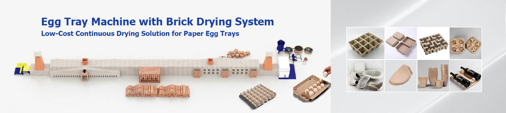 Egg Tray Production Line with Brick Dryer