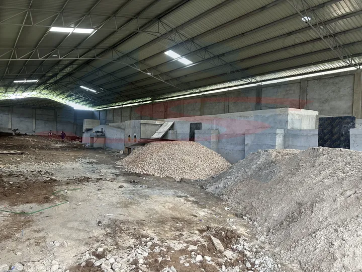 Finished brick dryer at the customer’s factory