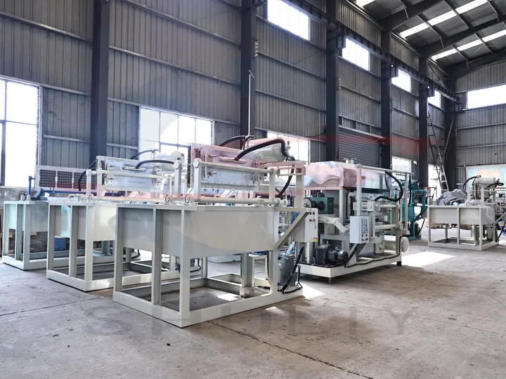 egg tray machine factory view