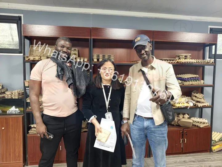 A senegalese customer visits our factory